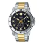 CASIO MTPVD300SG1EU Herren Analog Quarzuhr 45mm Edelstahl Zweifarbig Silber/Gold