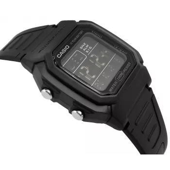 Casio W-800H-1BVES Herren-Digitaluhr - 100m wasserdicht, Quarzwerk