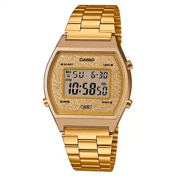 CASIO Damen-Digitaluhr B640WGG-9DF Roségold-Ton Edelstahl