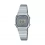 Casio Damen-Digitaluhr LA670WA-7 – 30 mm Silber, Edelstahl