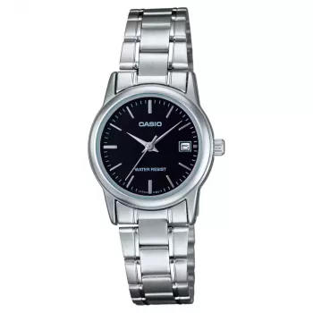 CASIO Damen Analog-Quarzuhr LTP-V002D-1A 31mm Edelstahl