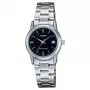 CASIO Damen Analog-Quarzuhr LTP-V002D-1A 31mm Edelstahl