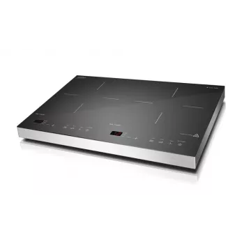 CASO S-Line 3500 Freistehendes Induktionskochfeld, 2 Kochzonen, Sensor-Touch, Schwarz, 3500W