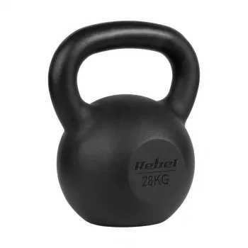 Gusseisen-Kettlebell 28kg, REBEL ACTIVE