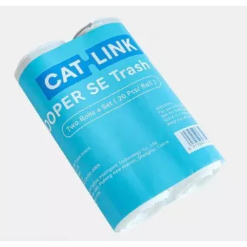 CATLINK CL-TB-01 Abfallbeutel für automatische Katzenklos (2 Rollen, 40 Beutel) – Schwarz HDPE