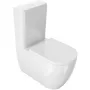 CCTP00503BBSE Tiefspül-WC mit Spülkasten, Soft-Close-Sitz, Dual Flush 4,5/3L, Weiß