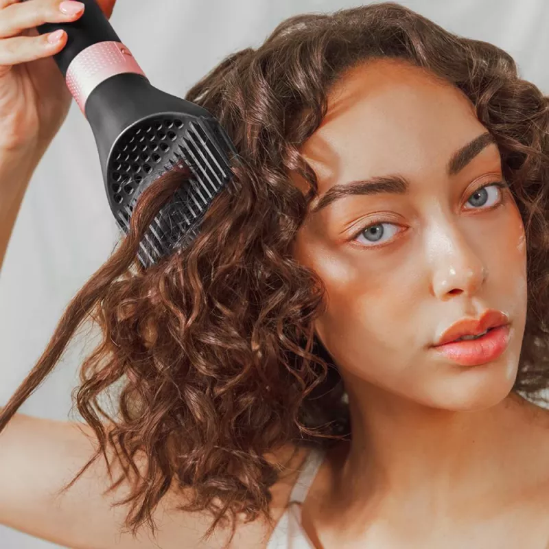 Cecotec Bamba CeramicCare 14-in-1 AirGlam Hot Air Multi-Styler Schwarz