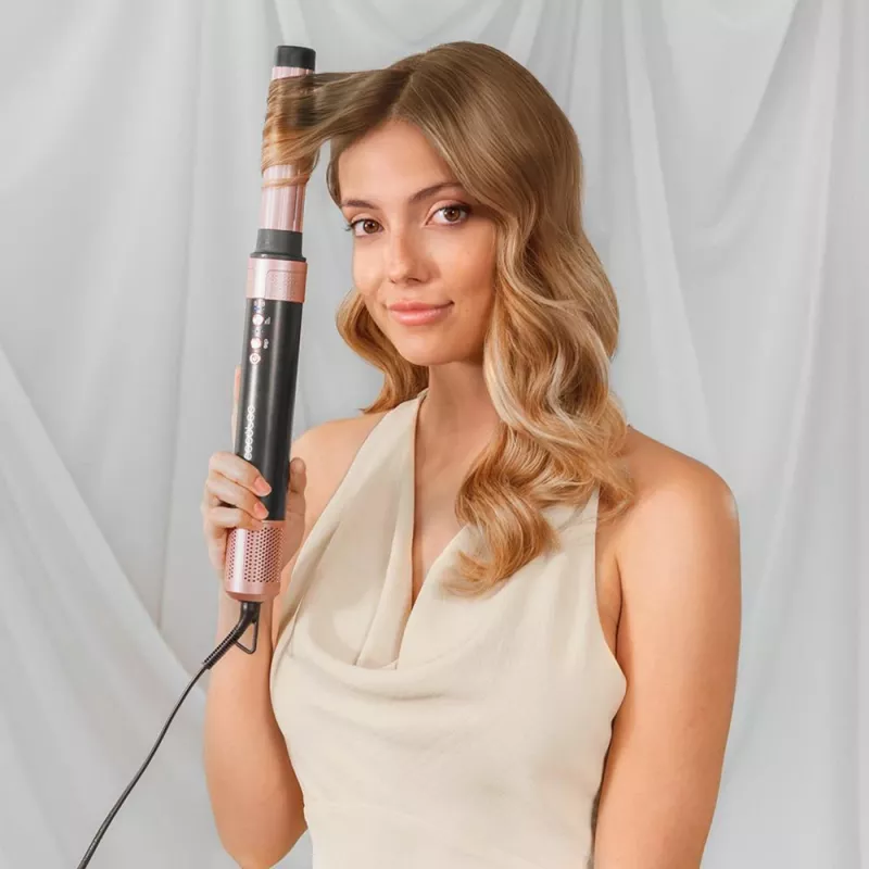 Cecotec Bamba CeramicCare 14-in-1 AirGlam Hot Air Multi-Styler Schwarz
