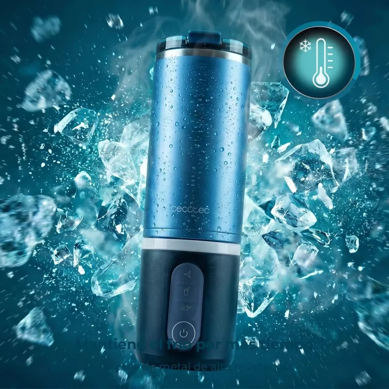 Cecotec Mixer Power Titanium Shake2Go Tragbar 180 W BPA-freier Behälter 0,6 L Dark Steel
