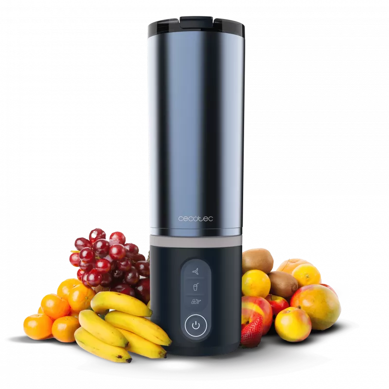 Cecotec Mixer Power Titanium Shake2Go Tragbar 180 W BPA-freier Behälter 0,6 L Dark Steel