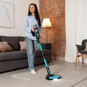 Cecotec Conga Rockstar 2500 Thunder Pet Flex kabelgebundener Staubsauger 400W 33,6V 65min Schwarz/Blau
