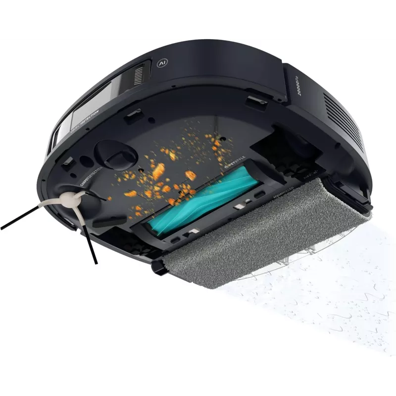 Cecotec Conga Z100 Saugroboter, Nass- und Trockensaugen, 20000 Pa, 320 min Laufzeit, 5200 mAh, 3 L Staubbehälter, Schwarz