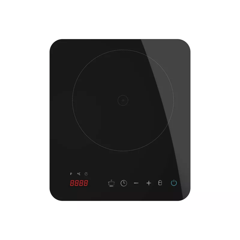 Cecotec Full Magma Single Tragbares Induktionskochfeld 2000 W mit Touch-Bedienung und Timer