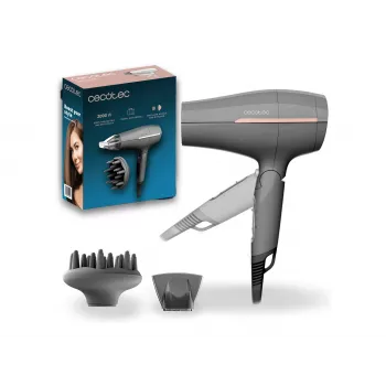 Cecotec IoniCare Power&Go Heaven 2000 W Ionen-Haartrockner mit Diffusor, Grau