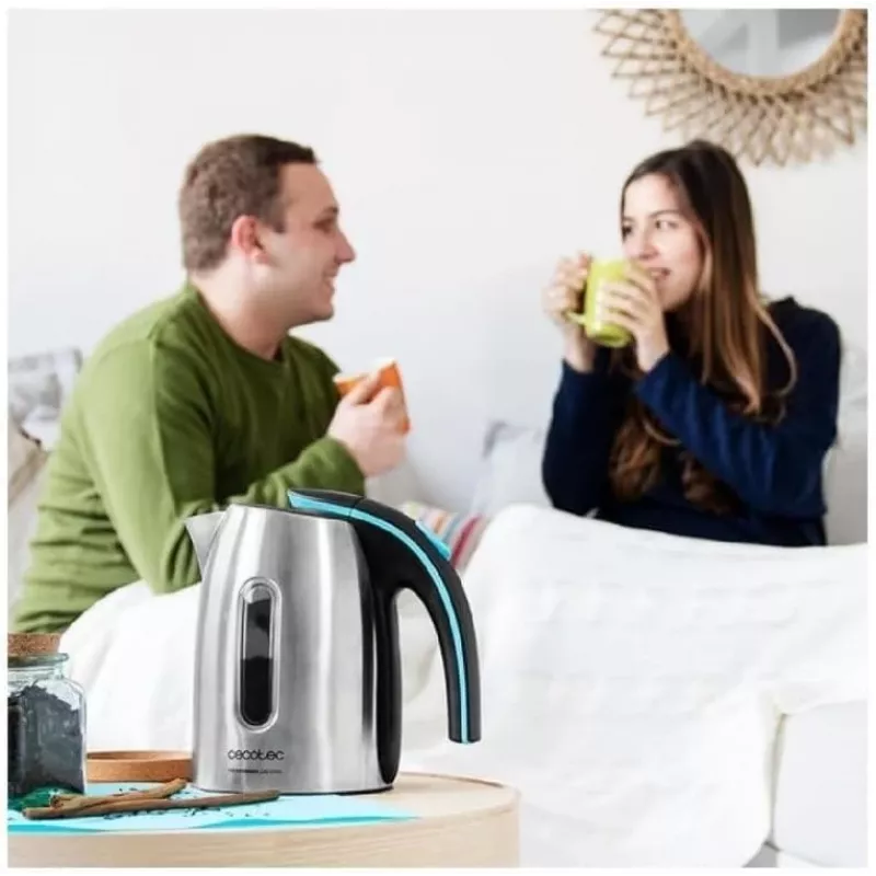 Cecotec Wasserkocher ThermoSense 220 Steel Elektrisch 1630 W 1,2 L Edelstahl 360° Drehfuß