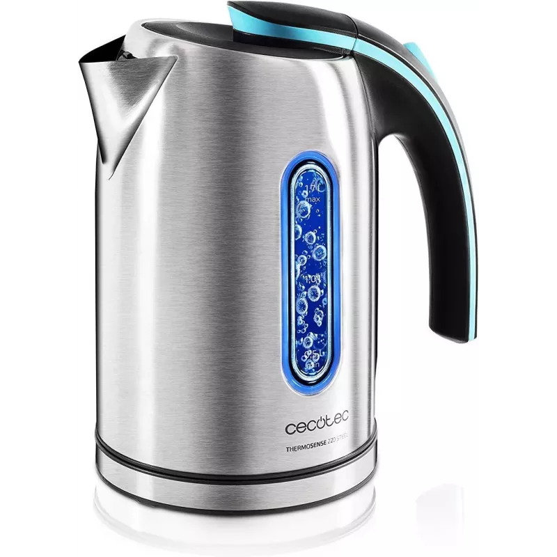 Cecotec Wasserkocher ThermoSense 220 Steel Elektrisch 1630 W 1,2 L Edelstahl 360° Drehfuß