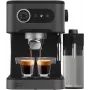 Cecotec Power Espresso 20 Pro Latte Kaffeemaschine, 20 Bar Pumpendruck, integrierter Milchaufschäumer, halbautomatisch, Schwarz, 1350 W