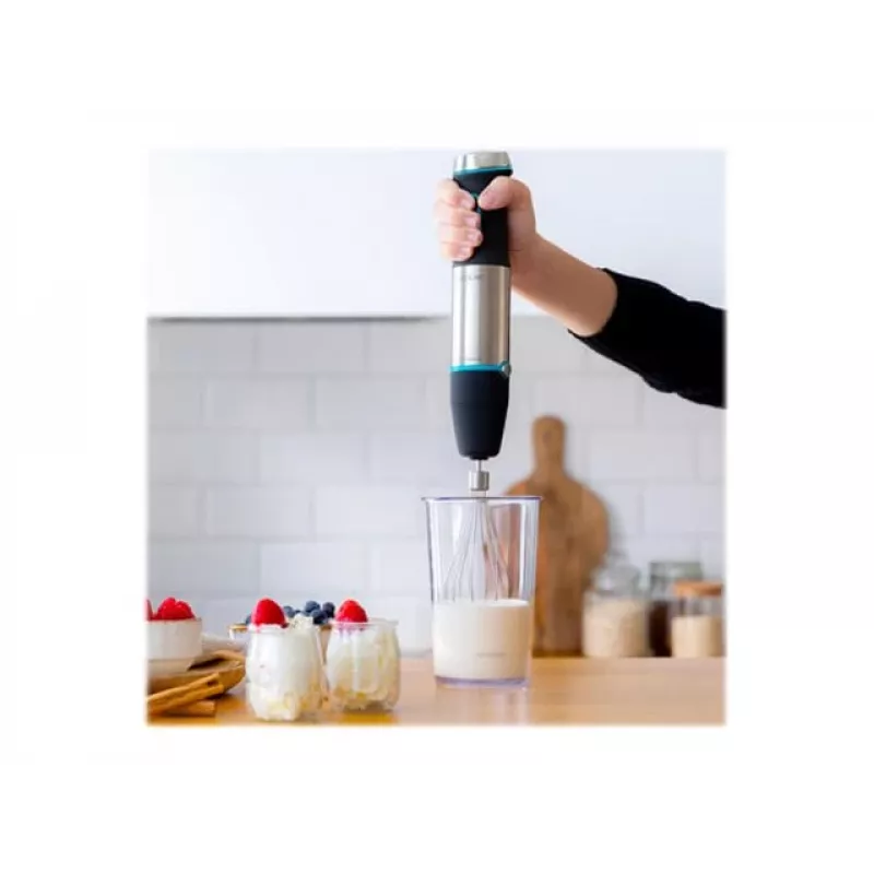 Cecotec Power TitanBlack 1200 XL PerfectCream&Crush Stabmixer, 1200 W, Edelstahl/Schwarz