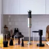 Cecotec Power TitanBlack 1200 XL PerfectCream&Crush Stabmixer, 1200 W, Edelstahl/Schwarz