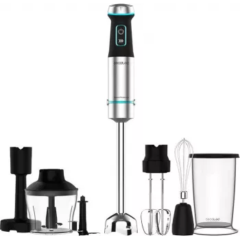 Cecotec Power TitanBlack 1200 XL PerfectCream&Crush Stabmixer, 1200 W, Edelstahl/Schwarz