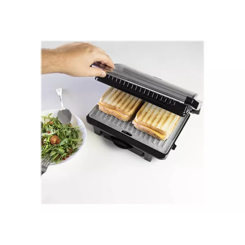 Cecotec Rock'nGrill 1000 Elektrogrill 1000 W Schwarz/Edelstahl