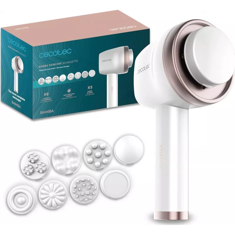 Cecotec SkinCare Push Up Gesichtsmassagegerät, Weiß