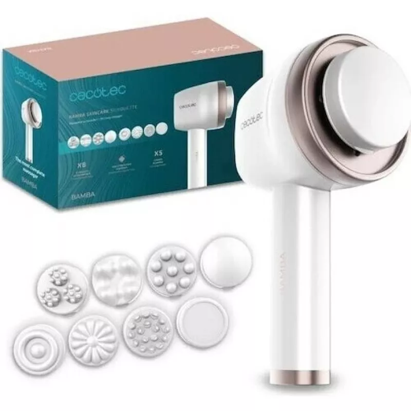 Cecotec SkinCare Push Up Gesichtsmassagegerät, Weiß