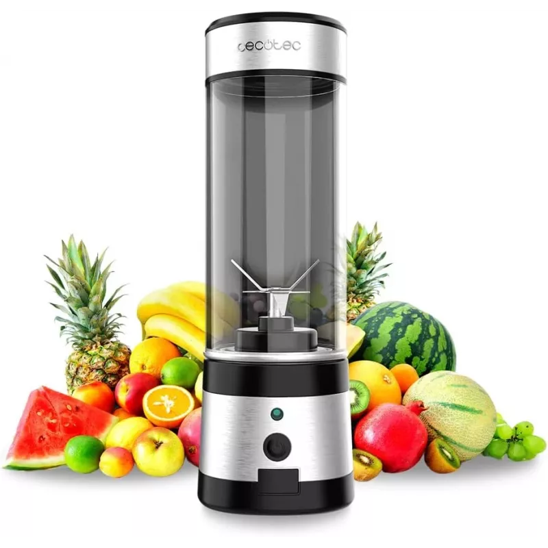 Cecotec Smoothie Blender WanderlustMix USB tragbar 126 W 0,4 L Eiszerkleinerung Inox