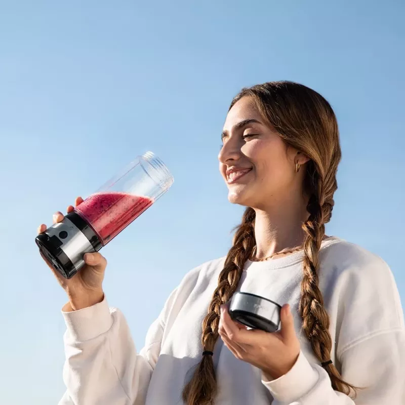 Cecotec Smoothie Blender WanderlustMix USB tragbar 126 W 0,4 L Eiszerkleinerung Inox