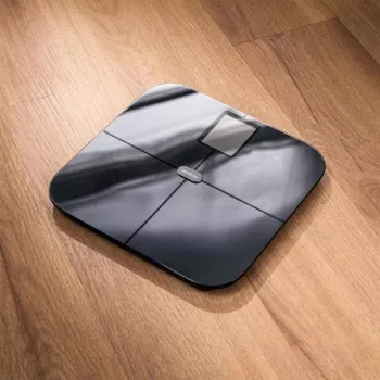 Cecotec Surface Precision HealthySmart Personenwaage mit BMI- und Körperanalyse, 180 kg Kapazität, Bluetooth, Schwarz