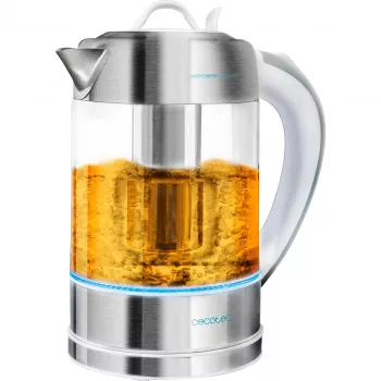 CECOTEC ThermoSense 370 Clear Wasserkocher (Edelstahl/Transparent, 2200 W, 1,7 L)