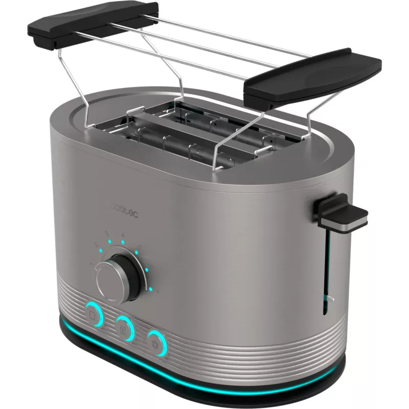 CECOTEC Toaster Shine&Toast Double (Edelstahl, 850 W, 2 Scheiben)