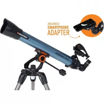 Celestron Inspire 70AZ Refraktor-Teleskop 35-fache Vergrößerung Schwarz, Blau