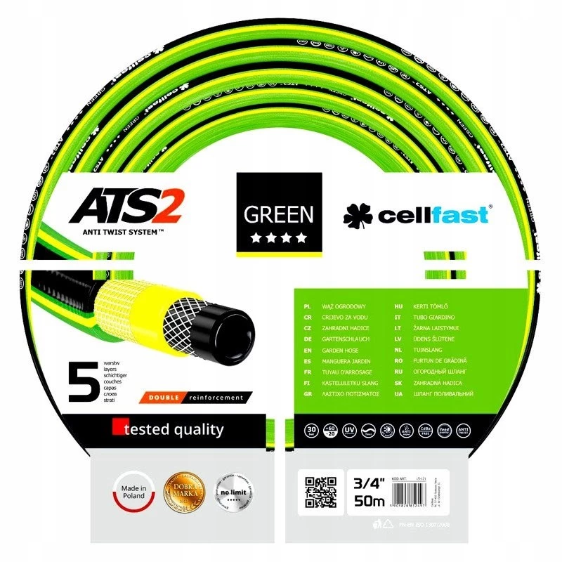 Cellfast Gartenschlauch 15-121 GREEN ATS2™ 3/4 50m