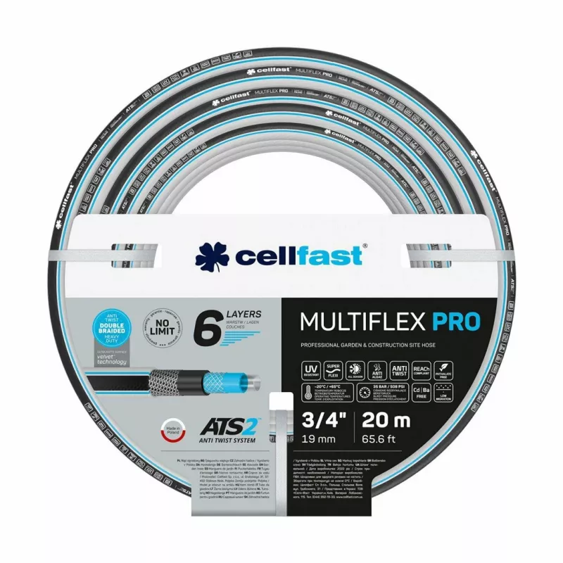 CELLFAST Gartenschlauch MULTIFLEX PRO ATS2 1 20m