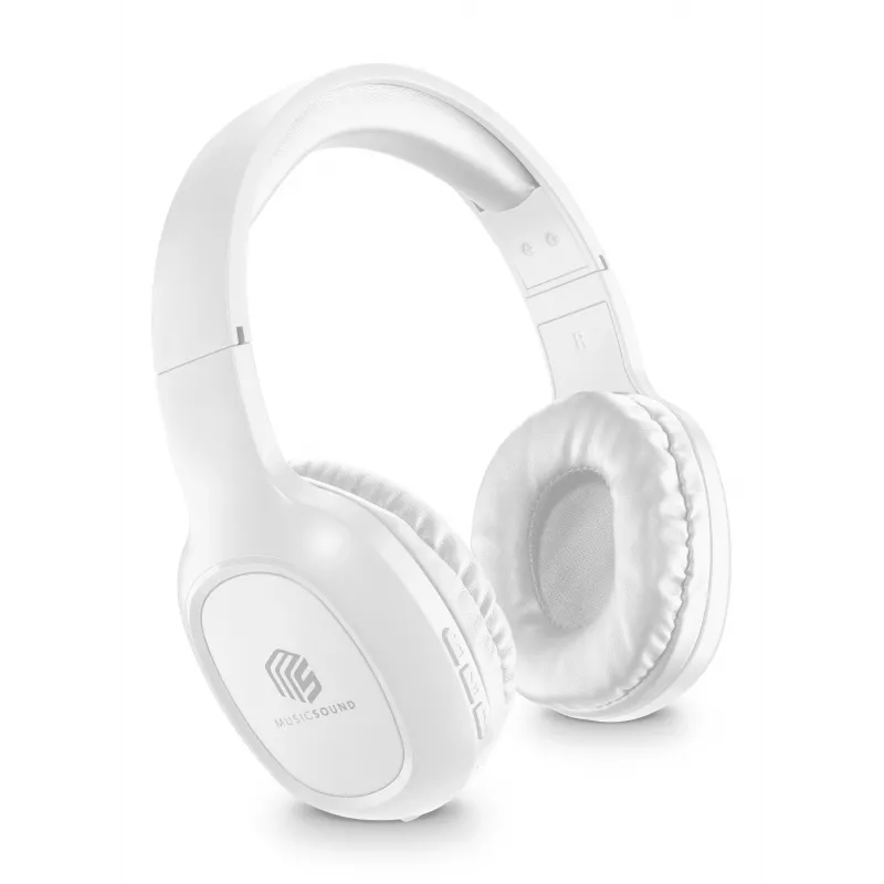 Cellularline Music & Sound Bluetooth Headphone BASIC Weiß - On-Ear-Kopfhörer mit Mikrofon