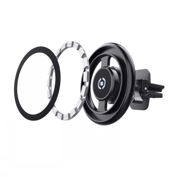 CELLY GHOSTMAGPRO MagSafe Handyhalterung – Magnetische Lüftungshalterung, 360° Rotation, Schwarz (GHOSTMAGPROBK)