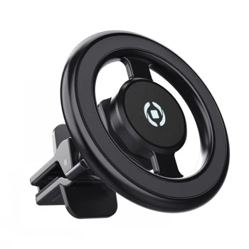 CELLY GHOSTMAGPRO MagSafe Handyhalterung – Magnetische Lüftungshalterung, 360° Rotation, Schwarz (GHOSTMAGPROBK)