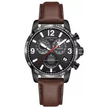 CERTINA DS Action Diver Automatic Herrenuhr 42mm Roségold PVD braunes Lederband C034654360570