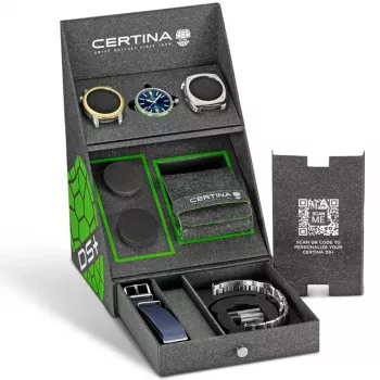CERTINA DS Action Diver Automatic Herrenuhr 43mm Blaues Zifferblatt Edelstahl Milanese Armband C041407190410