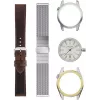 CERTINA DS Action Diver Herren Automatikuhr 43mm Silbernes Zifferblatt Graues NATO-Band C041407190310