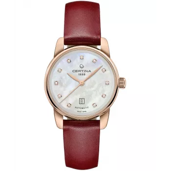 CERTINA DS Caimano Damenuhr 29mm Edelstahl Perlmutt-Zifferblatt