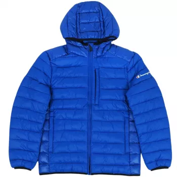 Champion Herren Powerblend Fleece Full-Zip Hoodie Jacke Blau 220340 BS008 M