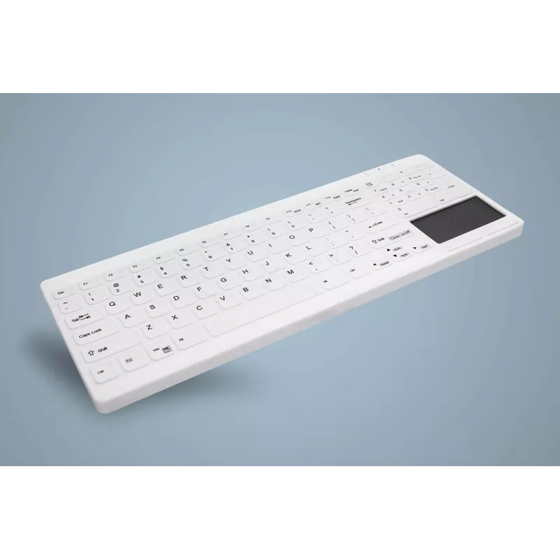 CHERRY Active Key MedicalKey AK-C7412 Kabelgebundene USB-Tastatur Deutsches QWERTZ-Layout Weiß Desinfizierbar IP68