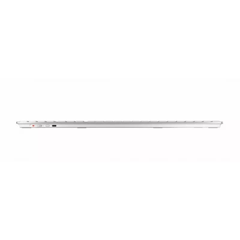 CHERRY DW 9100 SLIM Kabelloses Tastatur- und Maus-Set, QWERTZ, Silber/Weiß