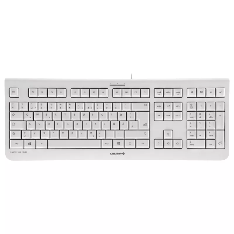 Cherry KC 1000 Tastatur - Pan Nordic - Hellgrau