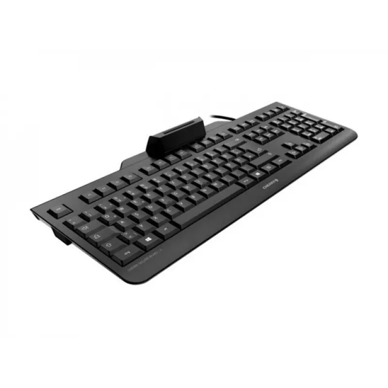 Cherry SECURE BOARD 1.0 Kabelgebundene Tastatur mit NFC-Leser, UK-Layout, Schwarz