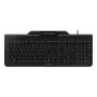 CHERRY Smart Board 1150 Mechanische Tastatur mit Smart Card Reader, Französisches AZERTY, Schwarz, Kabelgebundenes USB