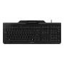 CHERRY SMART BOARD 1150 Kabelgebundene Tastatur mit integriertem Smartcard-Leser, USB, QWERTY, Schwarz JK-A1150EU-2