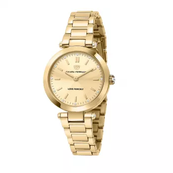 Chiara Ferragni O'Clock Damen-Quarz-Analog-Uhr R1953103504 34 mm Silber Edelstahl